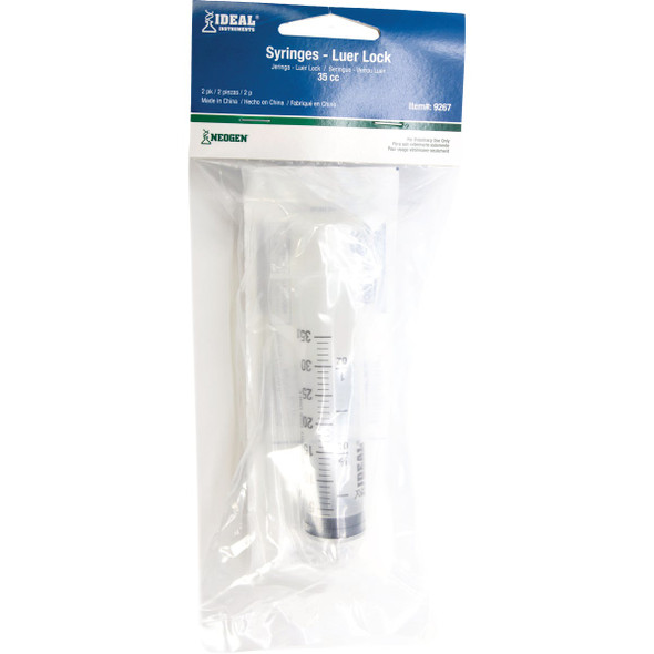 Ideal Instruments 35cc Disposable Syringe (2-Pack) 9267