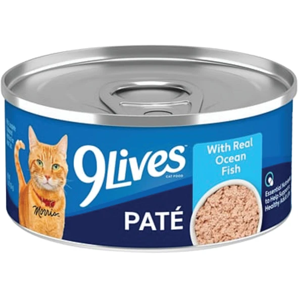 9 Lives Meaty Pate 5.5 Oz. Wet Cat Food, with Whitefish 48054