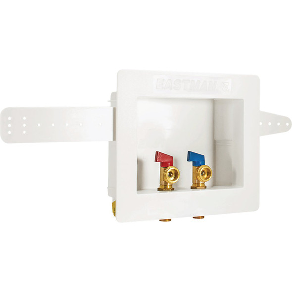 Eastman 1/2 In. Sweat Dual Drain Washing Machine Outlet Box 60243
