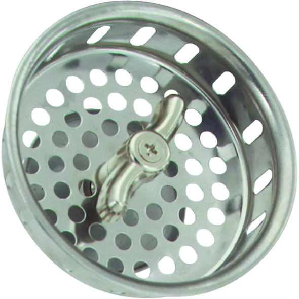 Oatey 3-1/2 In. Stainless Steel Twist/Lock Basket Strainer Stopper OAT820-34