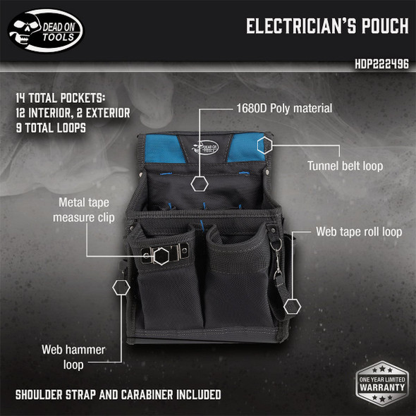 Dead On Electrician's Pouch HDP222496 367601
