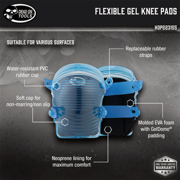 Dead On Flexible Gel Knee Pads HDP223155 346695