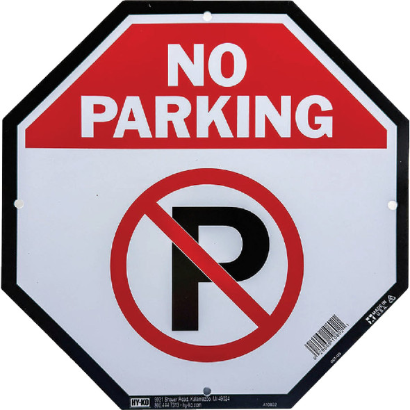 Hy-Ko No Parking Octagon Sign A10802