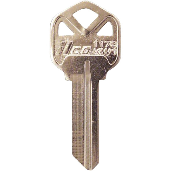 ILCO Kwikset Nickel Plated House Key, KW1 (250-Pack) IAL52887552