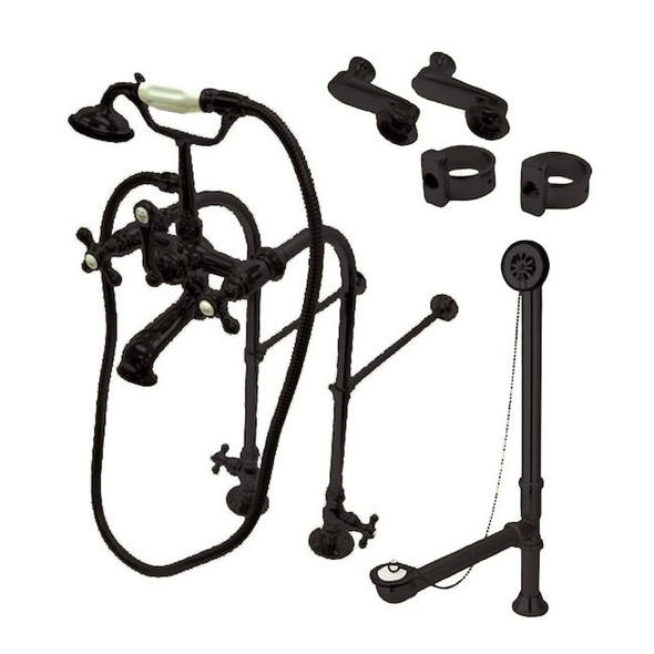 Clawfoot Tub Faucet Packages, Oil Rubbed Bronze, Freestanding