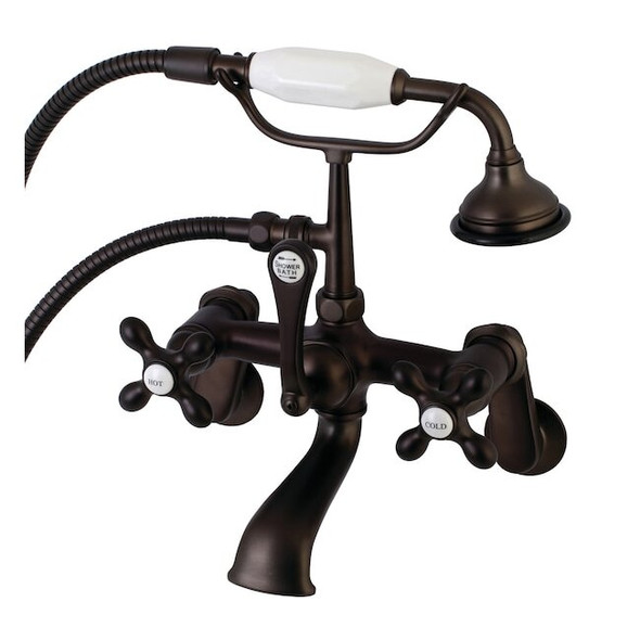 Wall-Mount Clawfoot Tub Faucet, Oil Rubbed Bronze, Tub Wall Mount