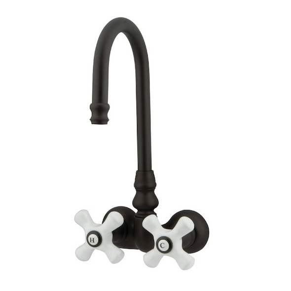 Wall-Mount Clawfoot Tub Faucet, Oil Rubbed Bronze, Tub Wall Mount