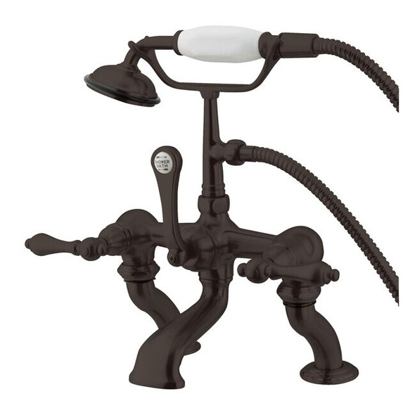 Deck-Mount Clawfoot Tub Faucet, Oil Rubbed Bronze, Deck Mount
