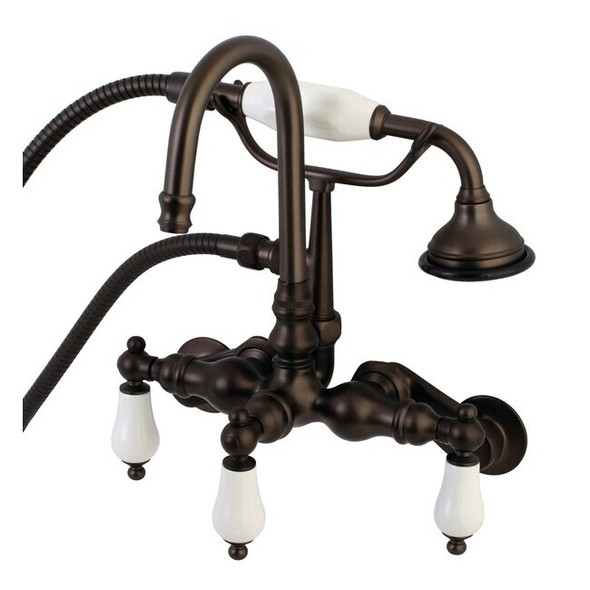 Wall-Mount Clawfoot Tub Faucet, Oil Rubbed Bronze, Tub Wall Mount