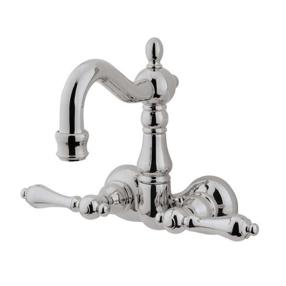 Wall-Mount Clawfoot Tub Faucet, Brushed Nickel, Tub Wall Mount