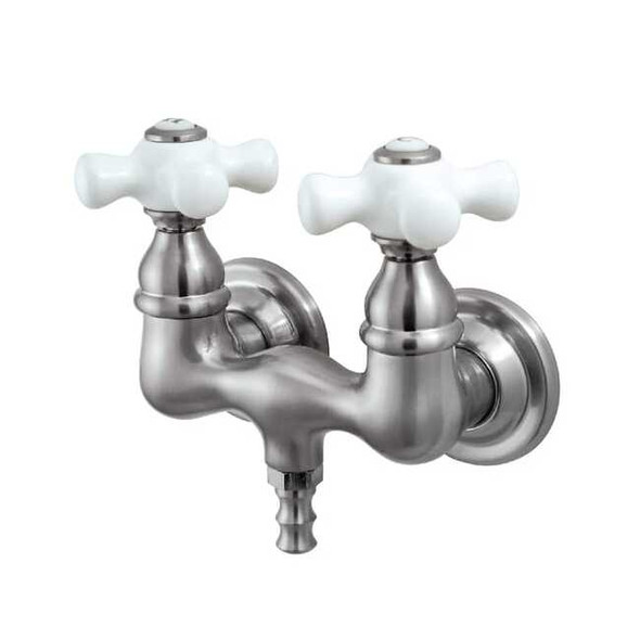 Wall-Mount Clawfoot Tub Faucet, Brushed Nickel, Tub Wall Mount