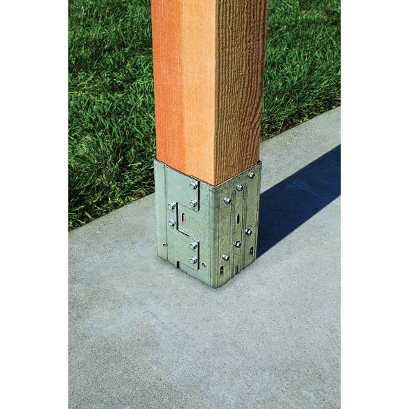 Simpson Strong-Tie ZMAX 6 In. x 6 In. Galvanized Moment Post Base MPB66Z 125420