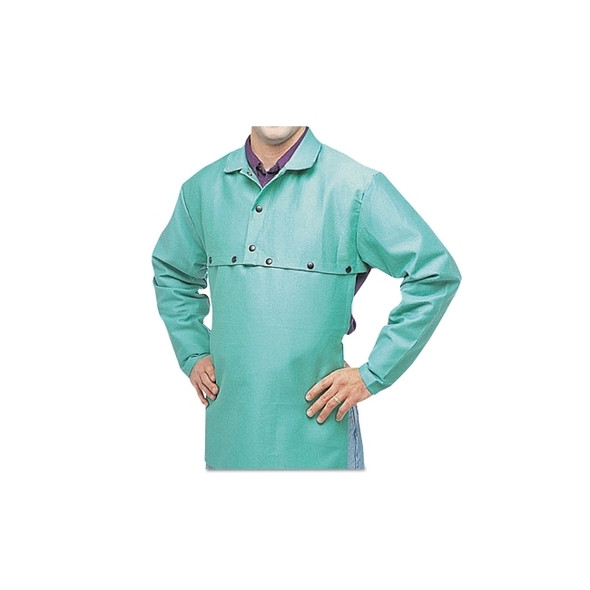 FR Cotton Sateen Cape Sleeves, Snaps, X-Large, Visual Green