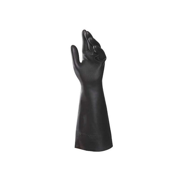 Mapa Chemical Resistant Gloves, 16 in L, Black, 11, 1 PR 450