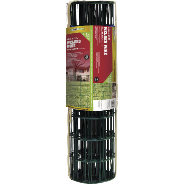 Agway 2 Ft. x 25 Ft. 16-Gauge 2 In. x 3 In. Mesh Green Steel Welded Wire
