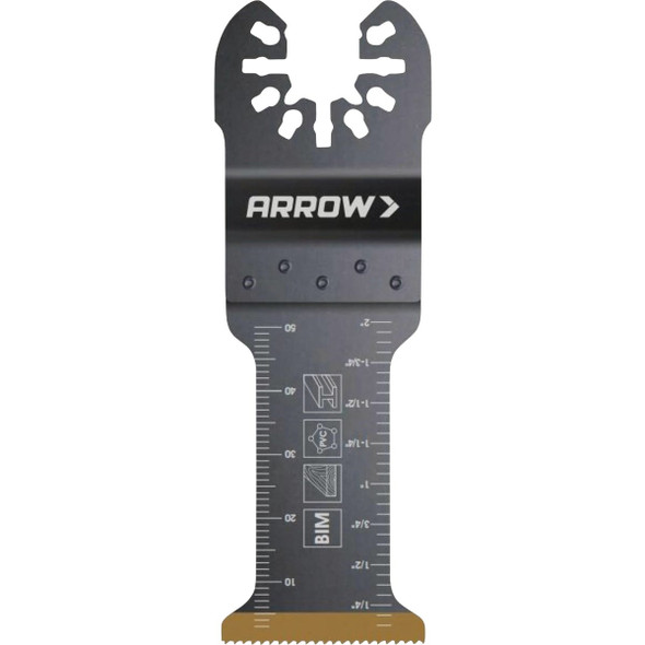 Arrow 1-1/4 In. Titanium Coated Bi-Metal Oscillating Tool Blade OSC201-1