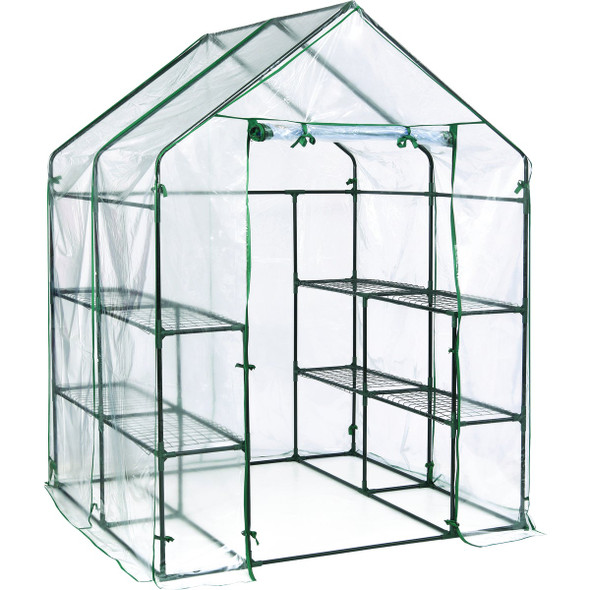 Miracle-Gro 56 In. x 56 In. x 76 In. Steel Frame Mini Greenhouse 70527