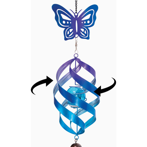 Echo Valley Butterfly Windweaver Solar Spinner 4902 838509