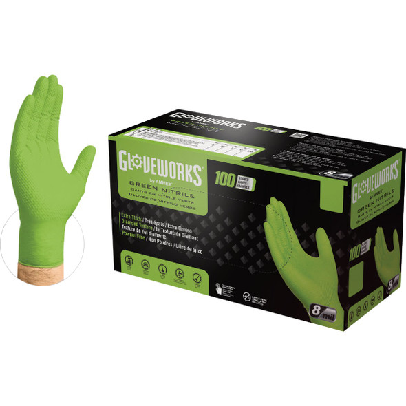 Gloveworks 100ct Med Hd Nitr Glove GWGN44100