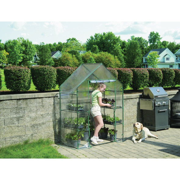 Miracle-Gro 56 In. x 29 In. x 76 In. Steel Frame Mini Greenhouse 70526 740222
