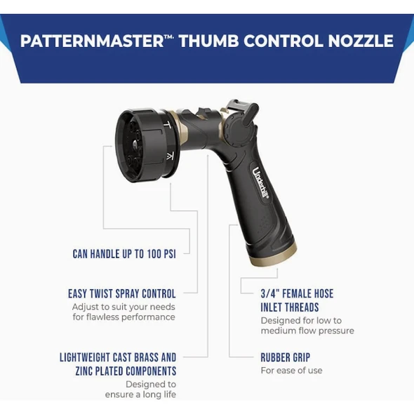 Underhill ProLine PatternMaster 8-Pattern Trigger Nozzle NG200-8S 713907