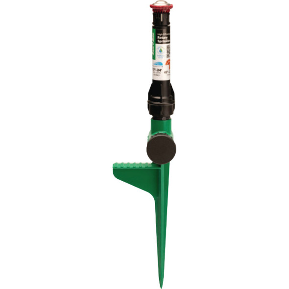 Rain Bird 17 to 24 Ft. Adjustable Rotary Sprinkler on Hose-End Spike RVANSP