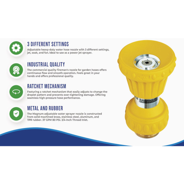 Underhill Magnum Fireman Hose Nozzle NG450 756519