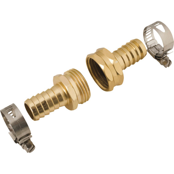 Melnor Metal Hose Coupling Set with Clamps 2234