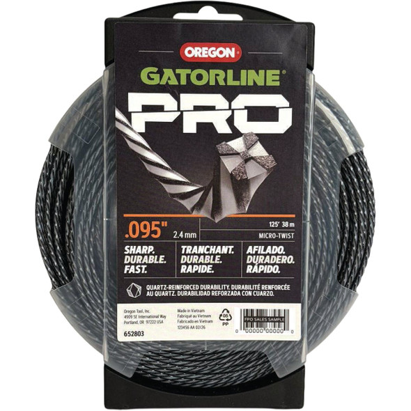 Oregon Gatorline Pro 0.095 In. x 125 Ft. Twist Trimmer Line 652803
