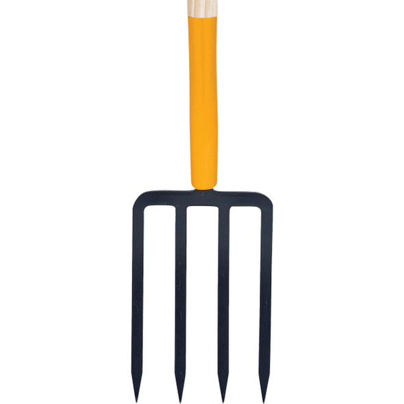 True Temper 4-Tine D-Grip Forged Spading Fork with Hardwood Handle 2812200 749566
