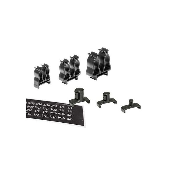 Ernst Manufacturing SocketAcc.Pack,Blk,Plastic,61/4in,1PK 8445