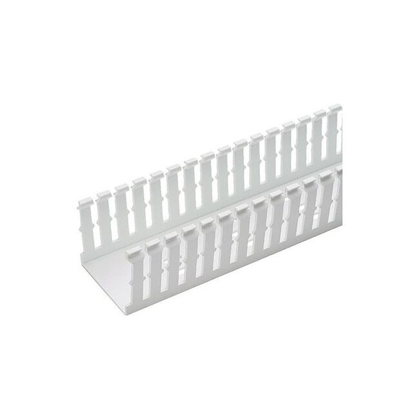Panduit WIRE DUCT,NARROW SLOT,WHITE,2.25 W X 2 D F2X2WH6