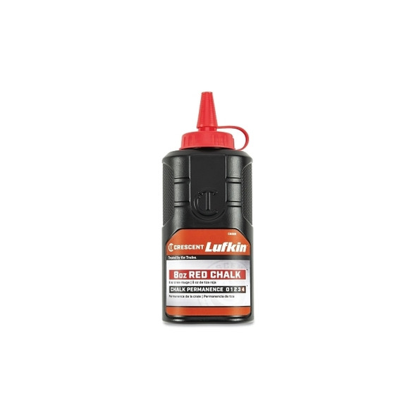 Chalk Refill, 8 oz Bottle, Red