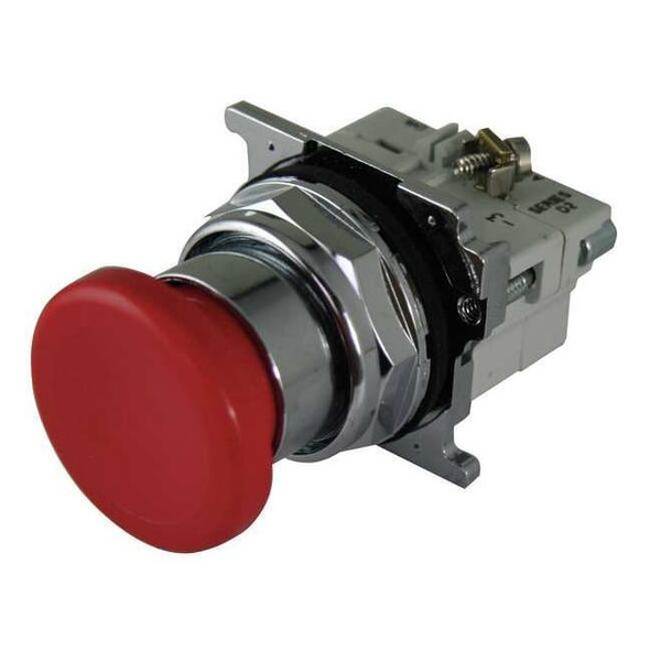 Eaton MushroomPushButton,NonIllum,Red,1NO/1NC 10250T32R