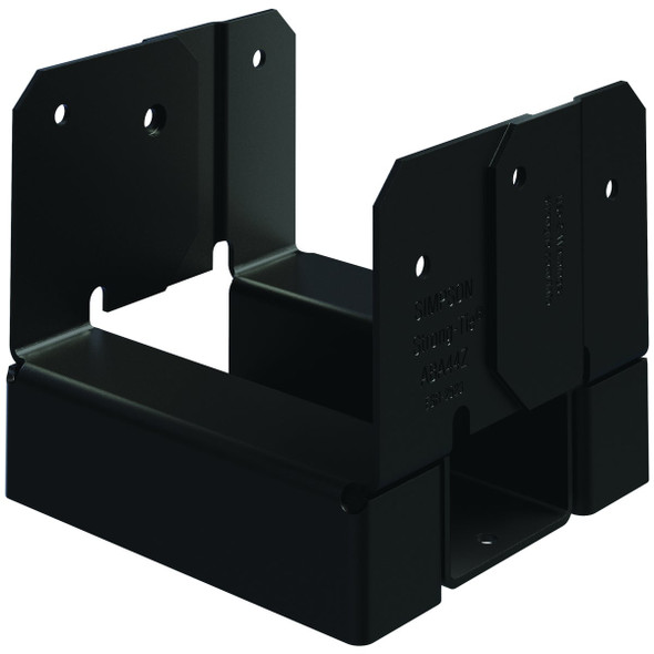 Simpson Strong-Tie ZMAX 4X4 Black Adjustable Standoff Post Base ABA44PC