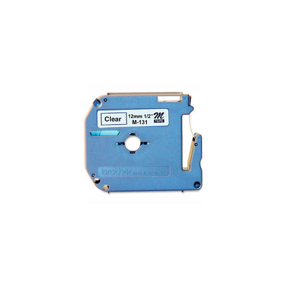 Brother P-Touch M Series Tape Cartridge 1/2""W Black on Clear