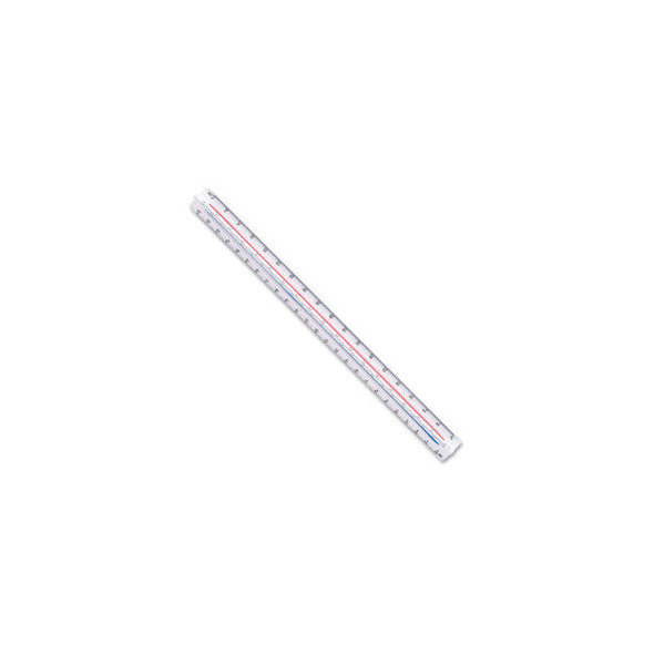 Staedtler Plastic Engineers Triangular Scales12"" White