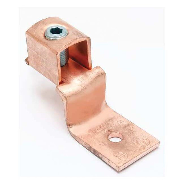 Mechanical Lug, 4/0 AWG Max, 1 Conductor, 1 Hole, 5/16 in Stud, Copper