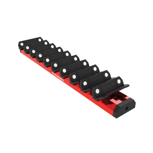 10 Pc. Magnetic Wrench Rack, Red WR10-RD