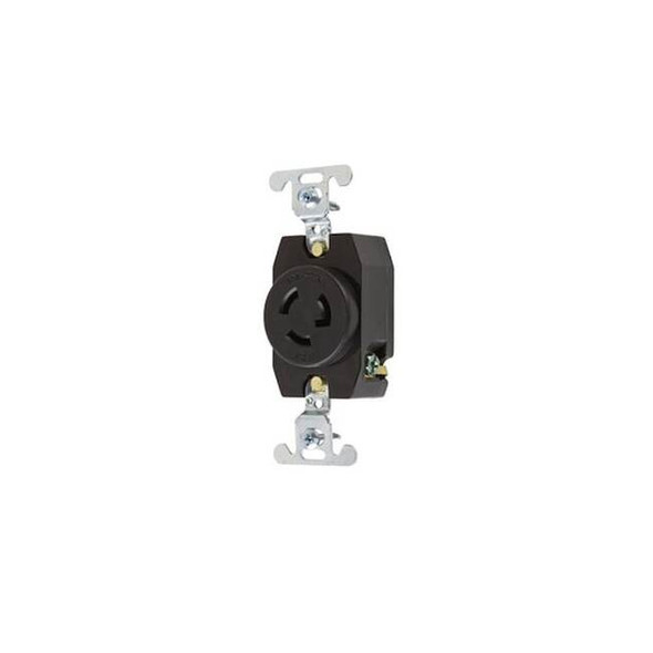 Legrand LockingReceptacle,15A,2hp,277VAC,Black 4760