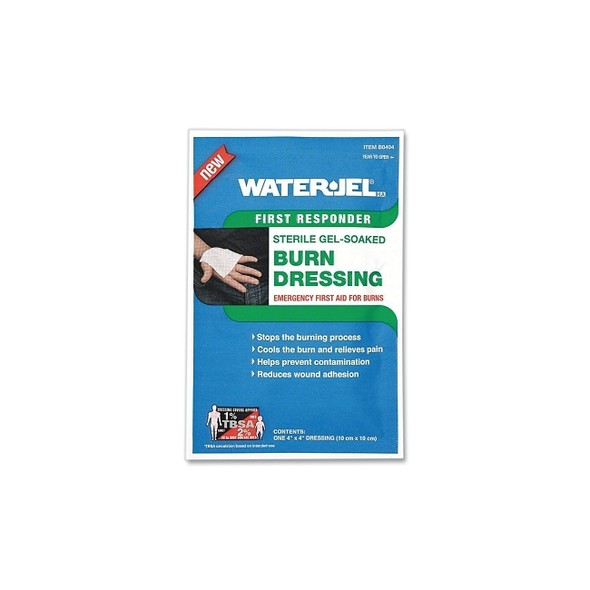 Burn Dressing, 4 in W, 4 in L, Sterile Lidocaine HCL