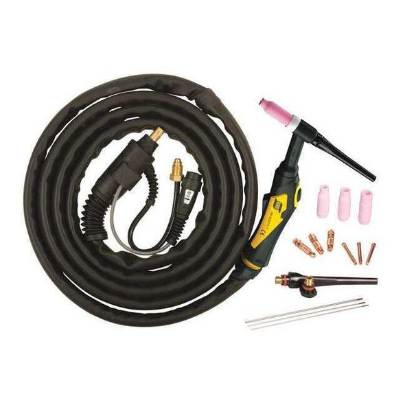 Esab Air-Cooled TIG Torch Kit,200A Output 0558102493