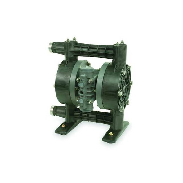 Dayton Double Diaphragm Pump, Kynar(R), Air Operated, PTFE, 35 GPM 3HJV9