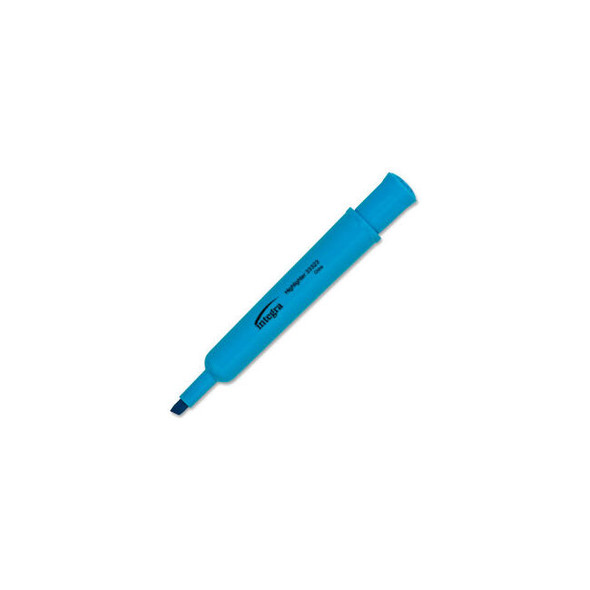 Integra Desk Highlighter Chisel Tip Fluorescent Blue Ink 12/Pack