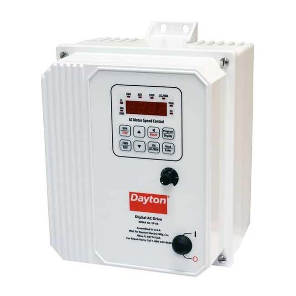 Dayton Variable Frequency Drive, White 13E657