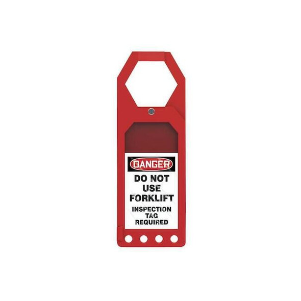 Secure Status Tag Holder, Status Alert, Plastic, 10 in H x 3 1/2 in W, Rectangle