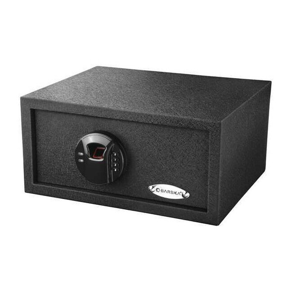 Security Safe, 1.32 cu ft, 12.5 lb, 2 Motorized Deadbolt Lock Lock No Rated