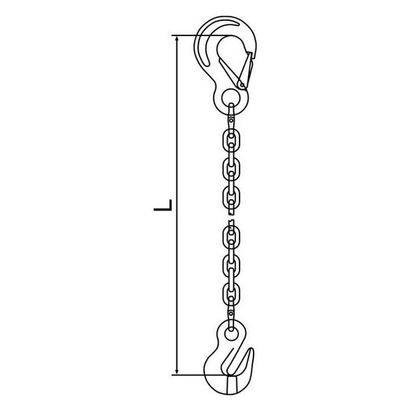 Pewag Chain Sling,G120,SSG,Alloy Steel,5 ft. L 7G120SSG/5