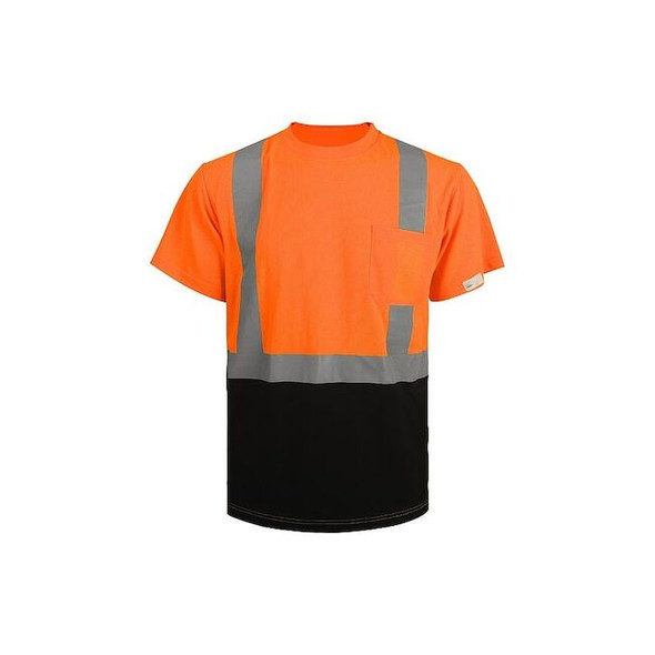 Condor Hi-Vis T-Shirt, 2, R, Polyester, Orange, S 857FT5