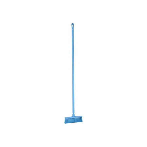 Remco 12 in Sweep Face Push Broom, Medium, Blue 31663/29623